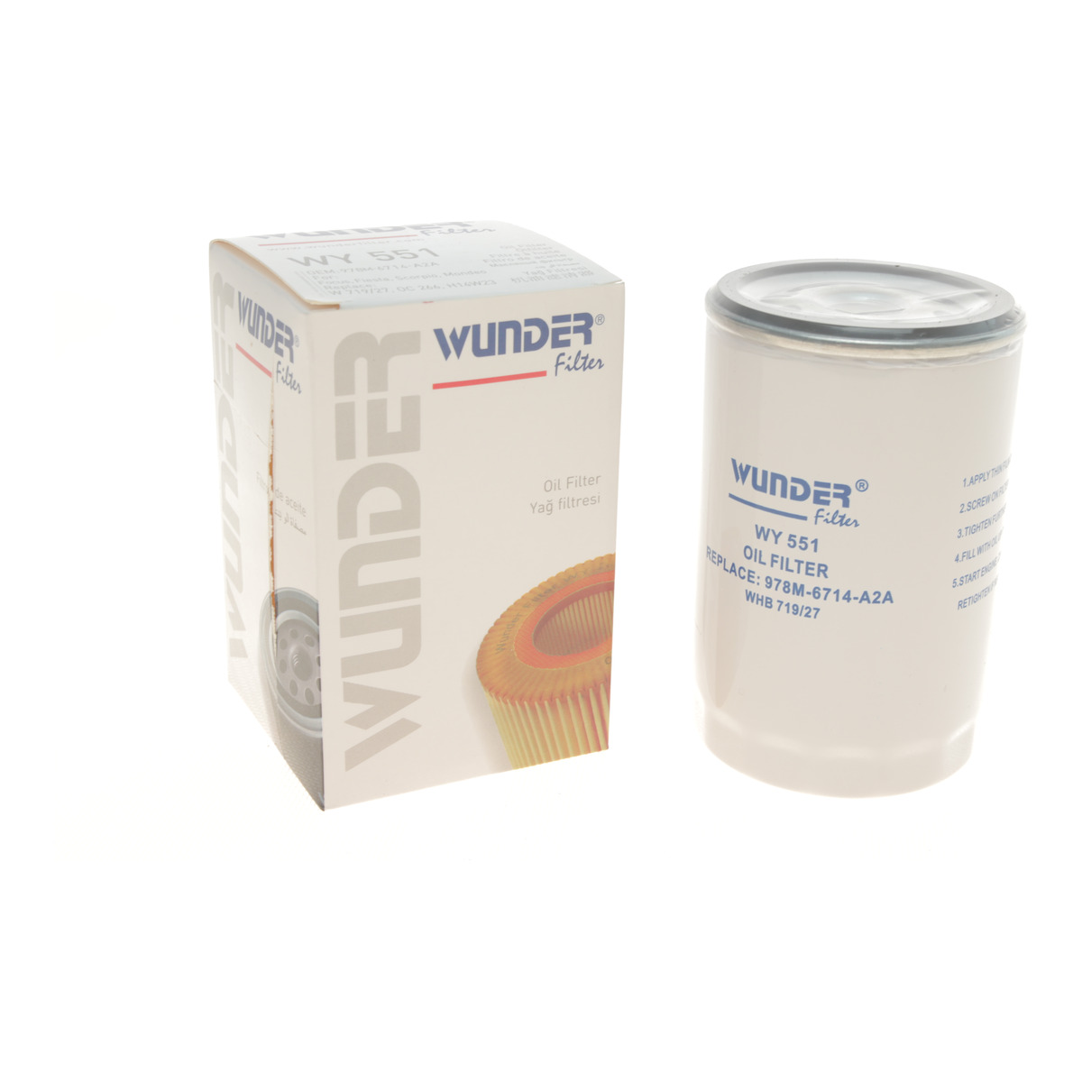 Фільтр масляний Ford Fiesta 1.4i 01-08 Wunder Filter