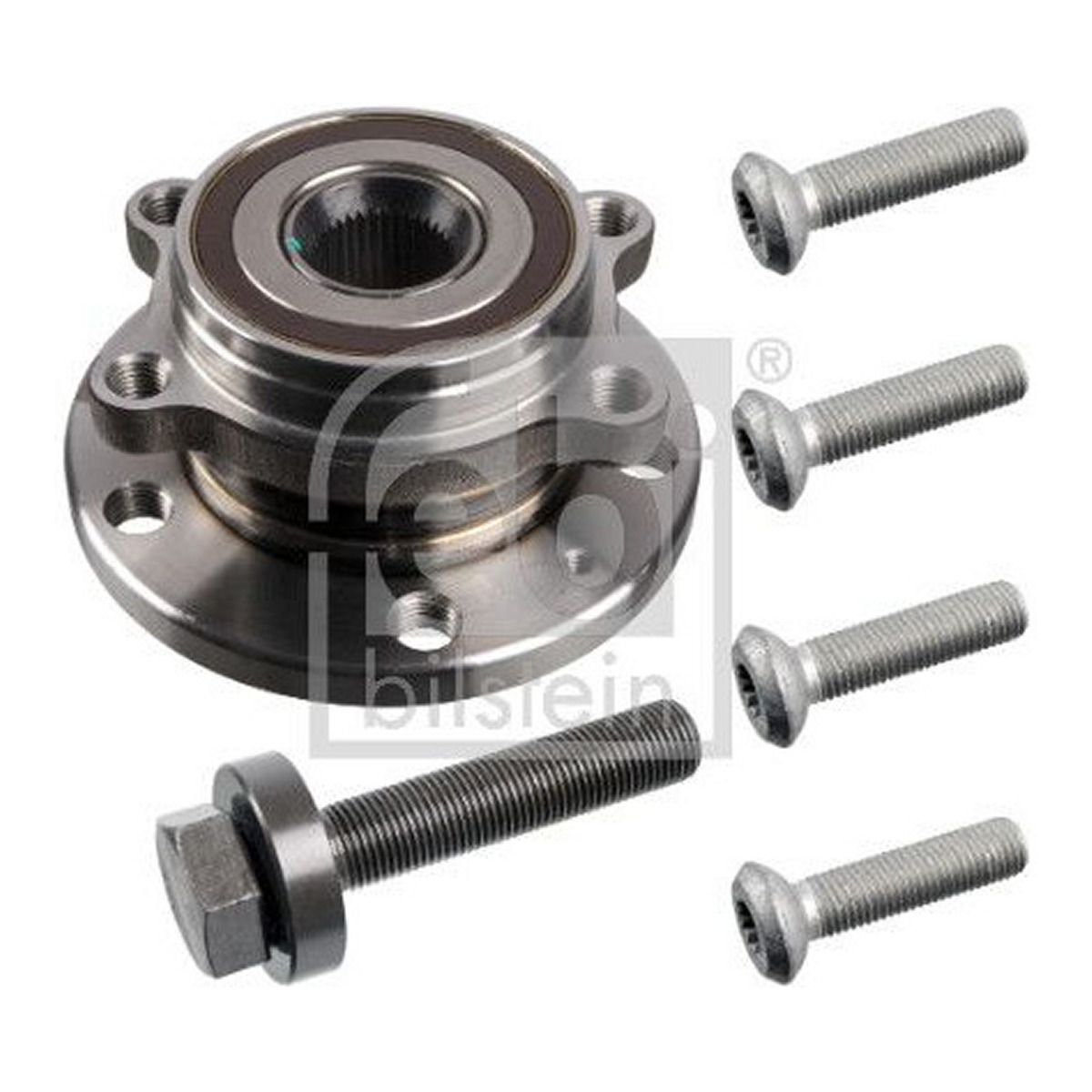 Підшипник маточини (передньої) VW Caddy 03- (4 болти) Febi Bilstein