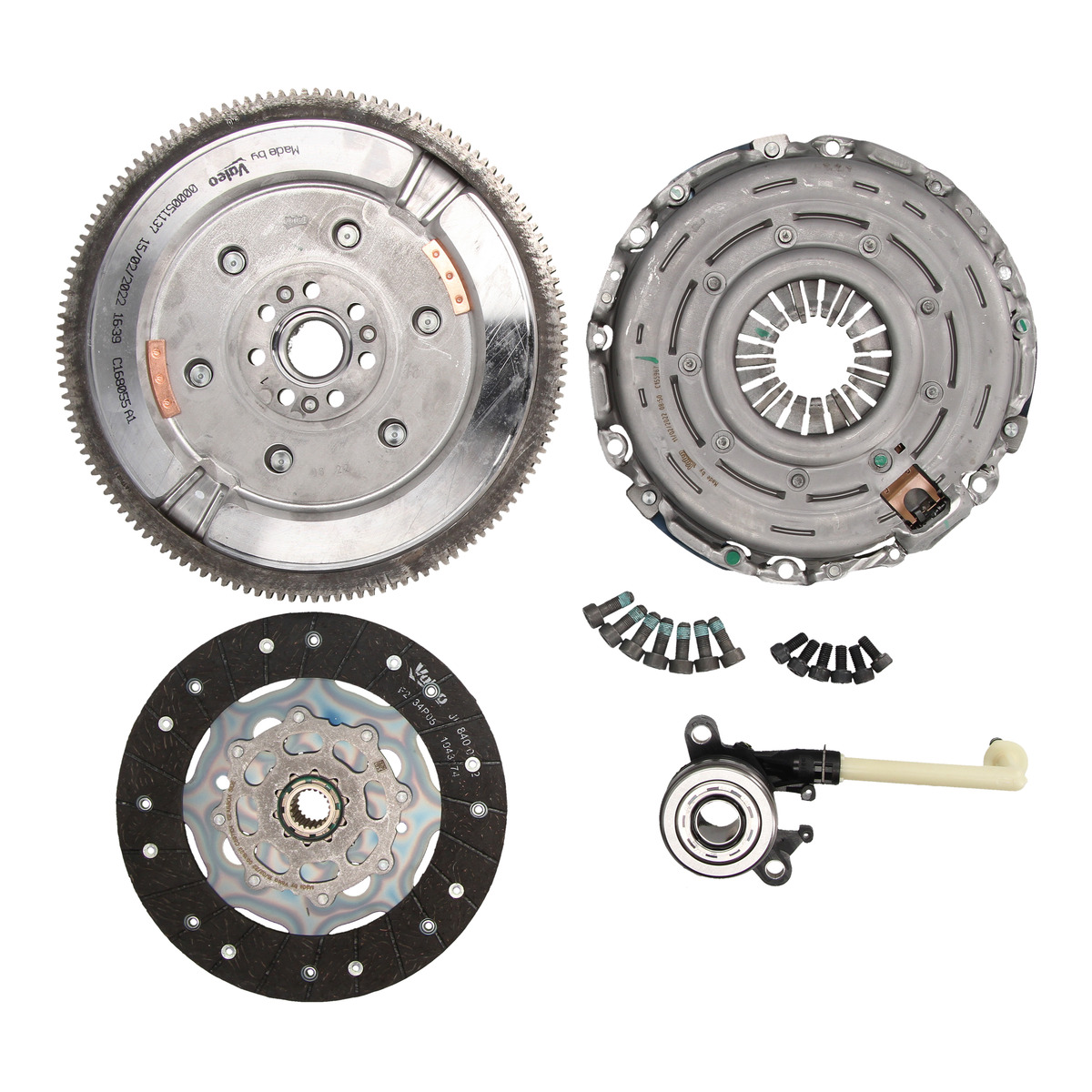 Демпфер + комплект зчеплення +вижимний Nissan Qashqai/Renault Kangoo 1.5 dCi 08- Valeo