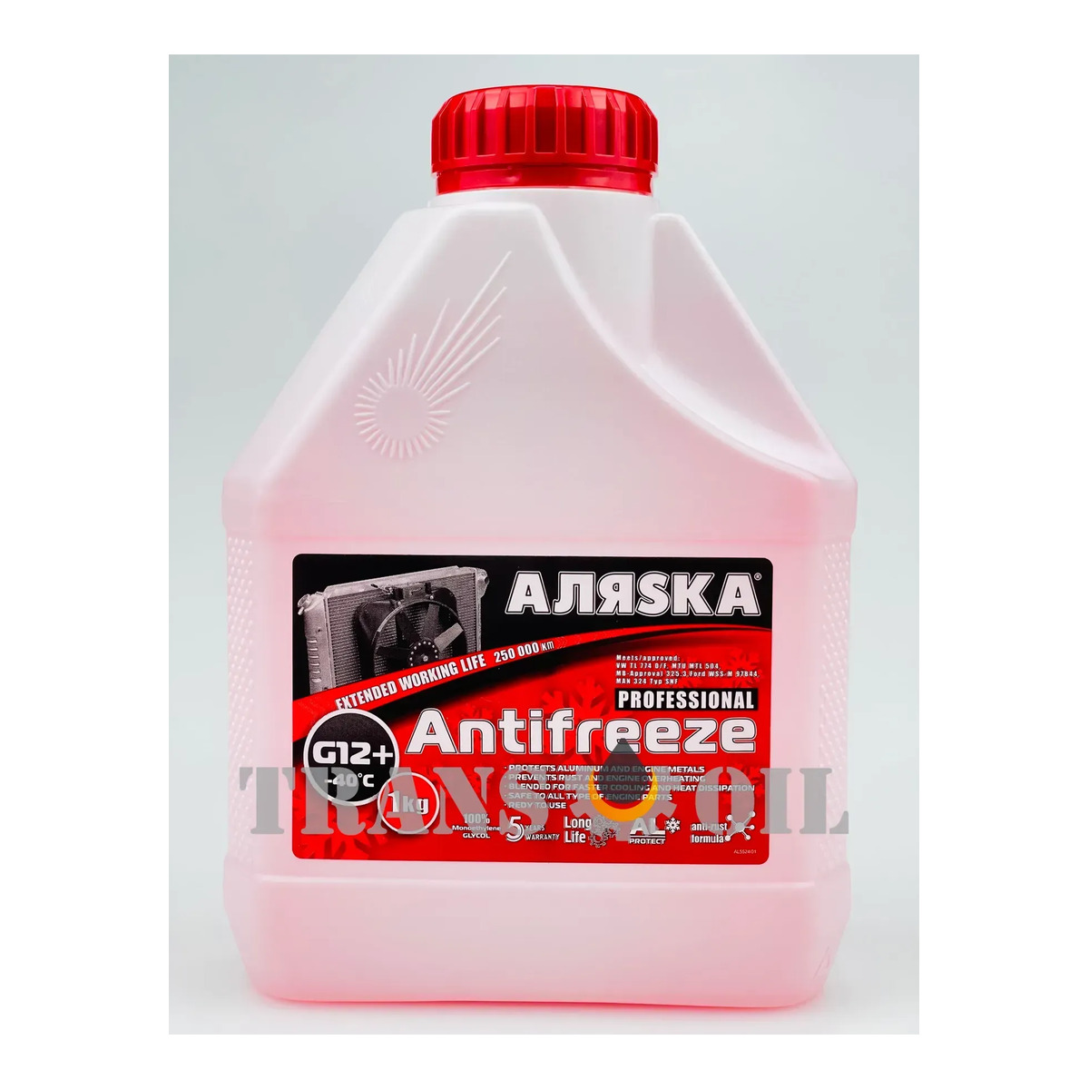 АЛЯSKA G12 Антифриз червоний -40 G12+ 1кг
