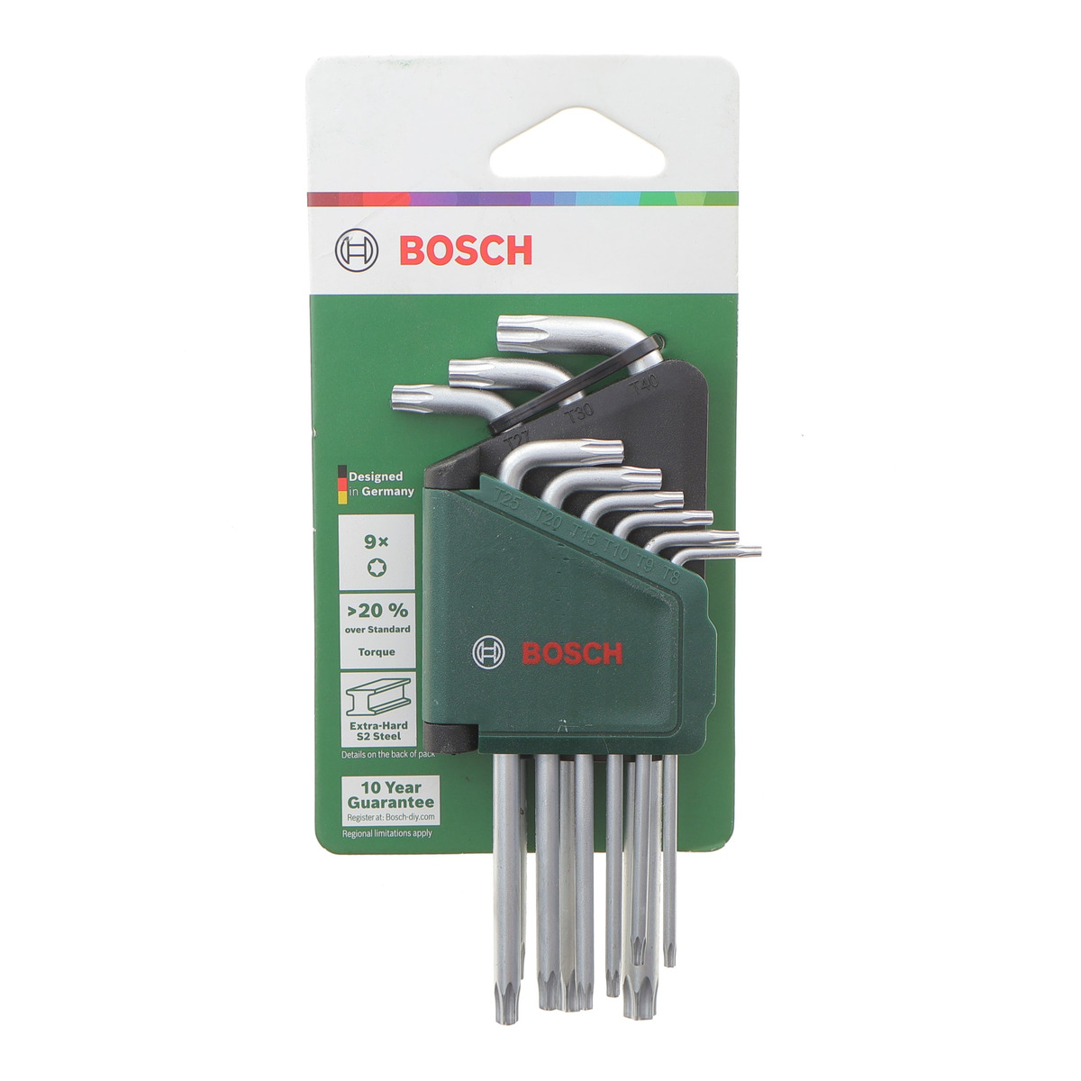 Набір ключів Г-под. Torx T8-T40 9 од. Bosch