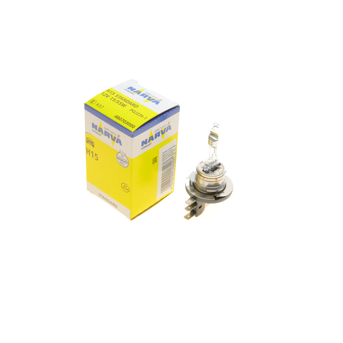 Автолампа H15 12V 55/15W PGJ23T-1 Standard Narva