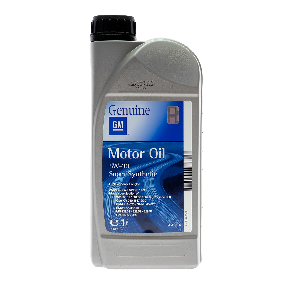 Олива 5W30 GM Super Synthetic (1L) (BMW LL-04/MB 229.31/MB 229.51/PORSCHE C30/VW 503.01/504.00/507.00) GM