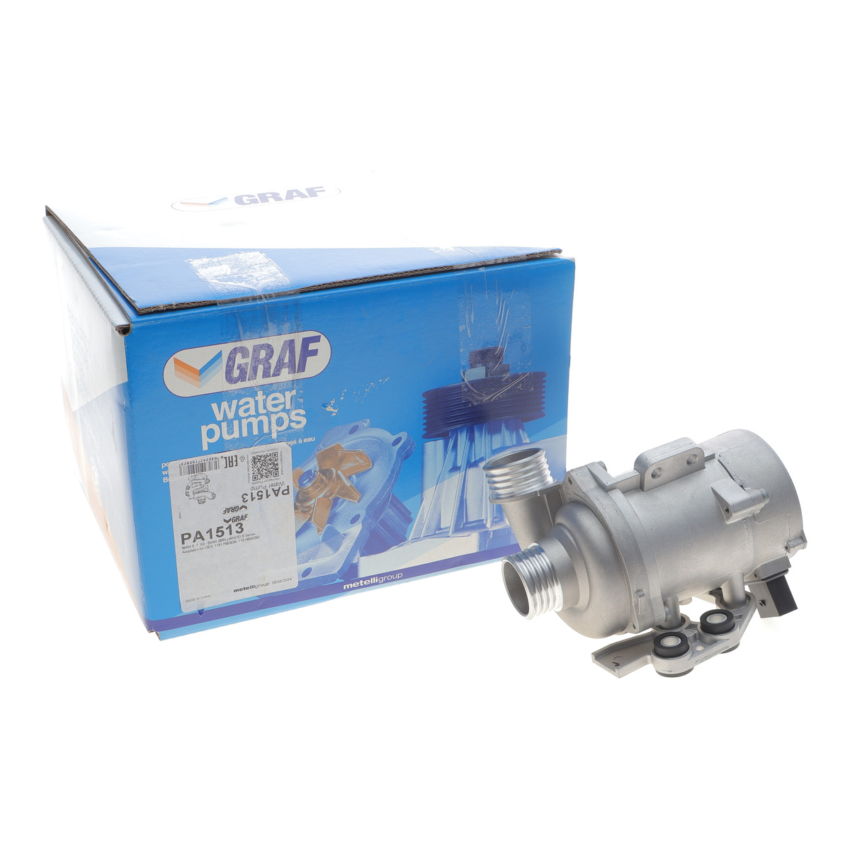 Помпа води BMW 5 (F10/F11)/X3 (F25) 3.0 N53 / 2.5 N52 / 2.0 N20 10-17 (8 лоп) (electric) GRAF