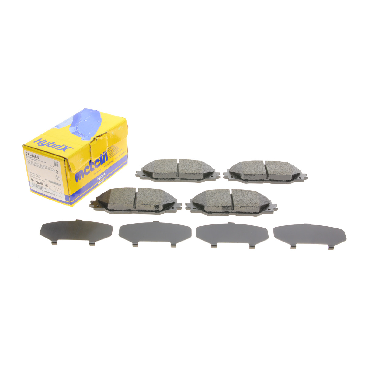 Колодки гальмівні (передні) Toyota Auris 10-18/Prius 08-/Rav4 III/IV 06- Metelli