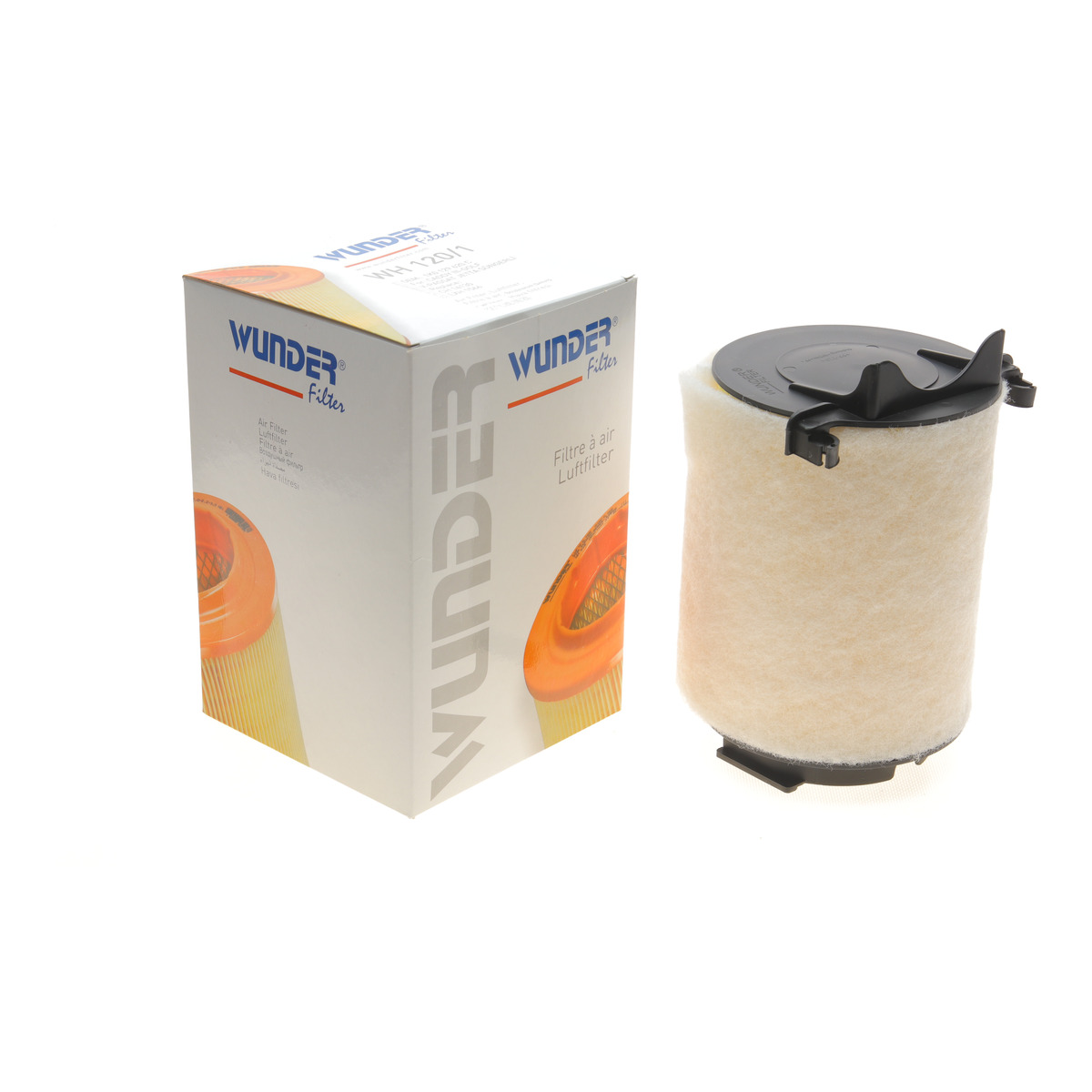 Фільтр повітряний VW Caddy 2.0SDI 04-10 (з поролоном) Wunder Filter