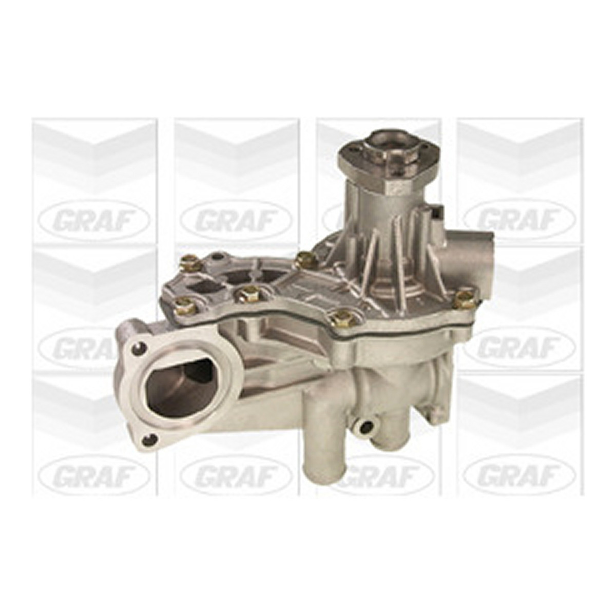 Помпа води Audi/Seat/VW 1.3/1.6/D/TD/1.7/D/1.8/1.9/D/TD/TDI/SDI/2.0/E 76- (R/B)(6 лоп)(з корп.) HD GRAF