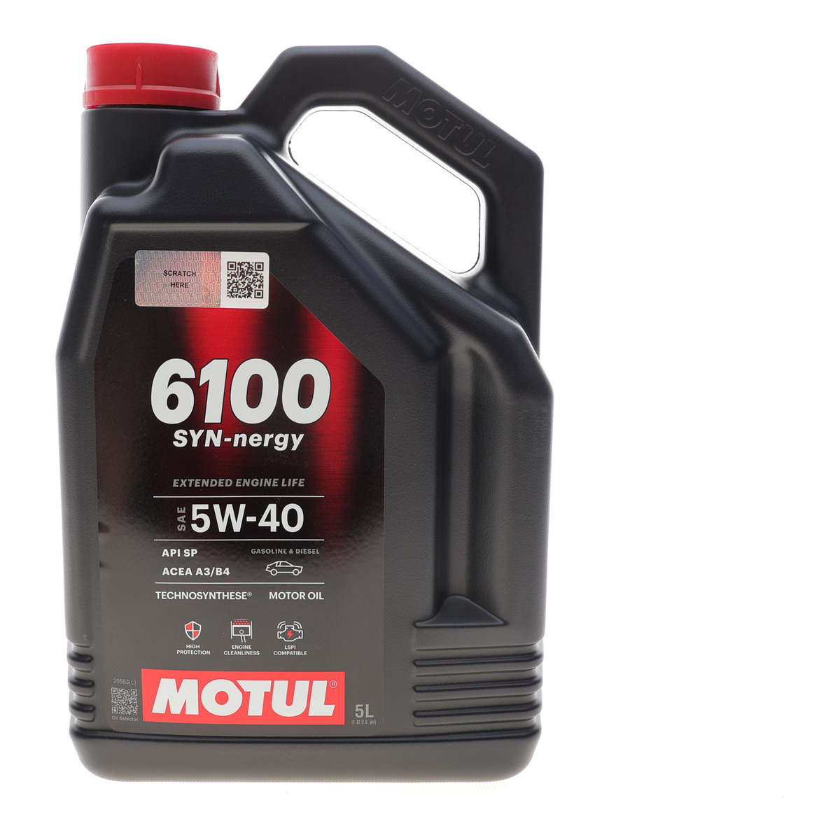 Олива 5W40 Syn-nergy 6100 (5L) (API SP) (ACEA A3/B4) (112963) Motul