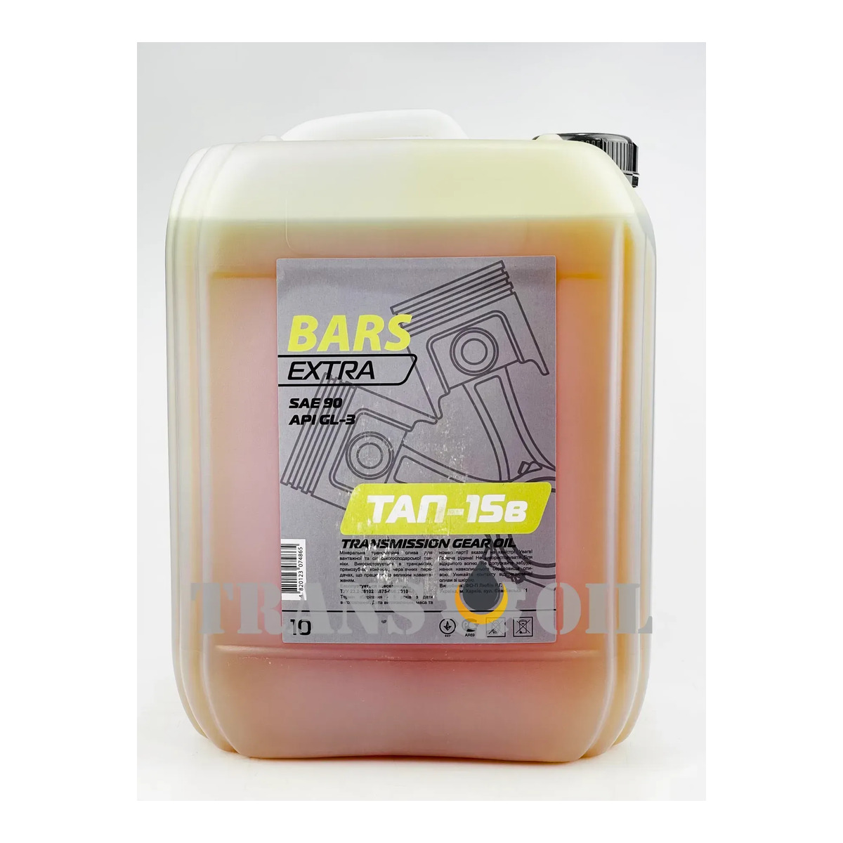 Олива трансмісійна BARS ЕХТRА ТАП-15в 10л
