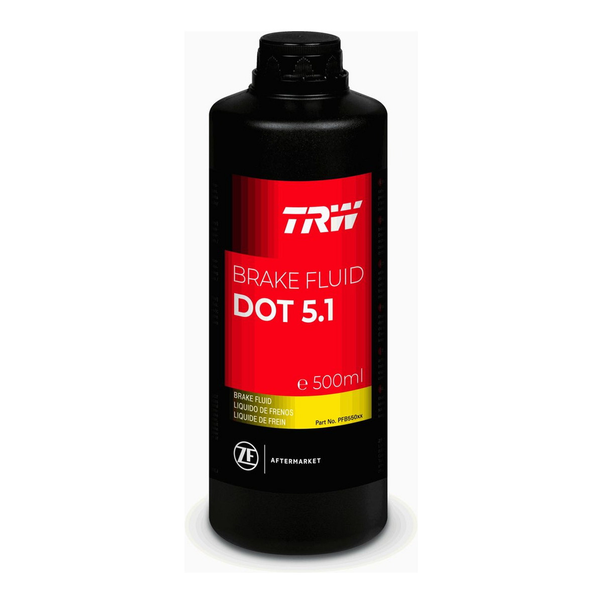Гальмівна рідина DOT5.1 (0,5L) [сухість: 269°C, вологість: 187°C, в'язкість: 810мм²/с] SAE J1703, ISO/DIN 4925