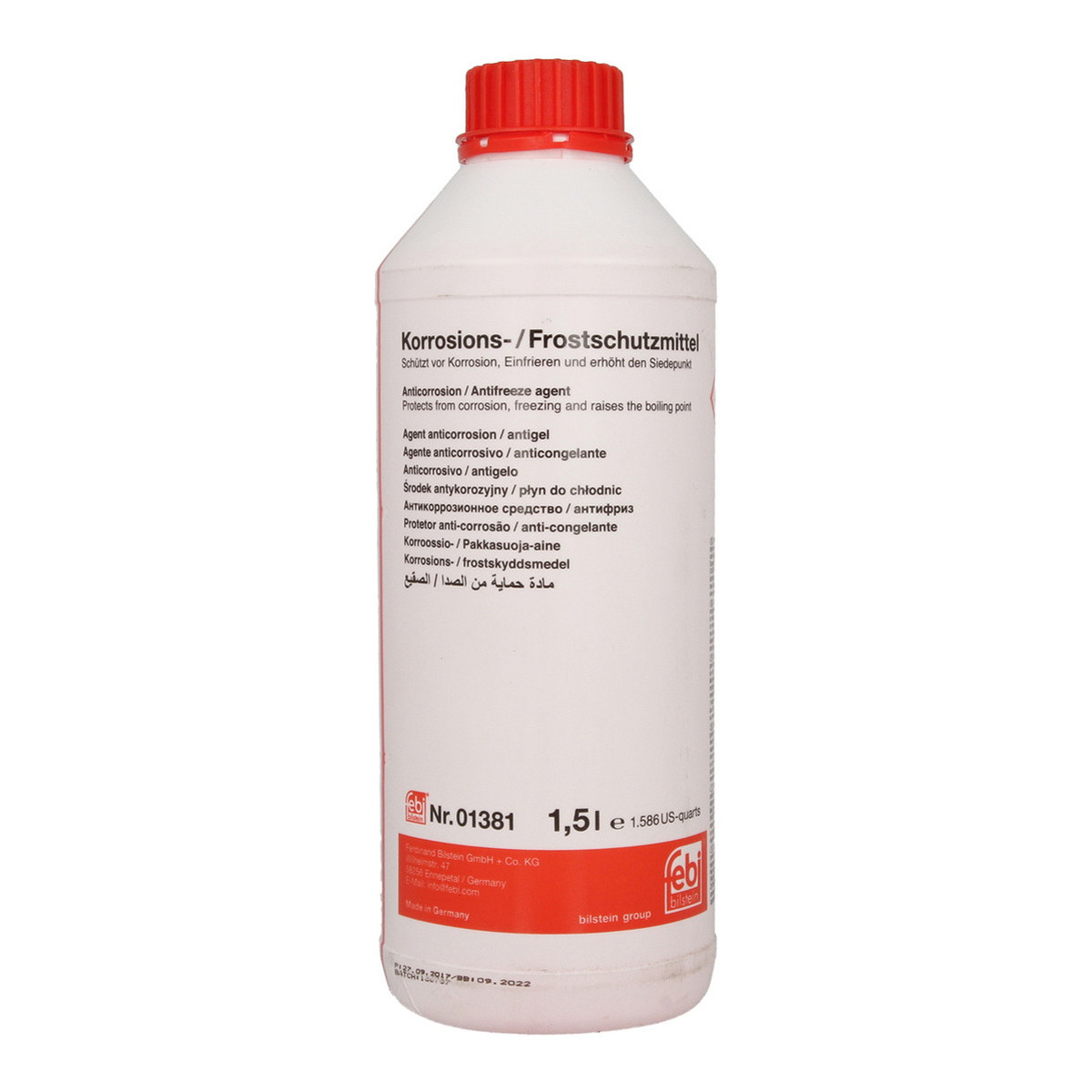 Антифриз (красный) G12 (1.5L) (Концентрат)