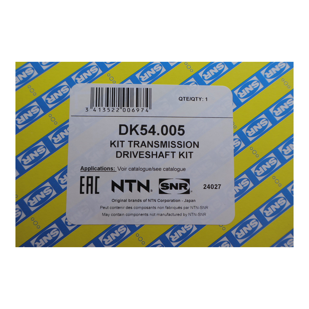 Піввісь (передня) VW T5/T6 2.0 TDI 09-19 (R) (26x38x857) SNR