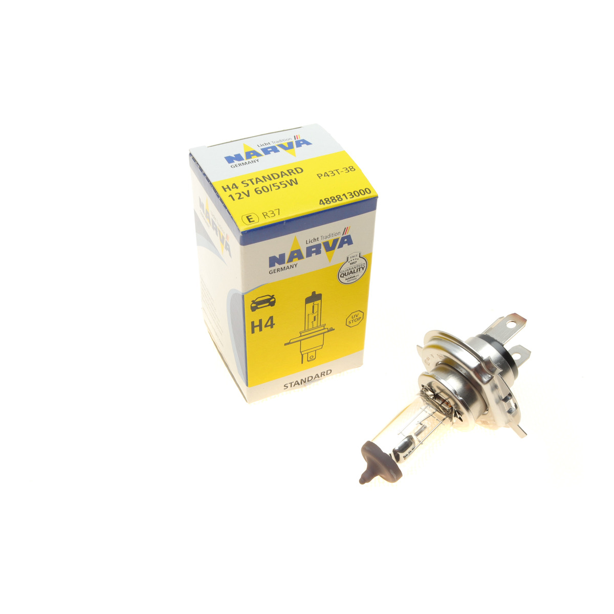 Автолампа H4 12V 60/55W P43t Standard Narva