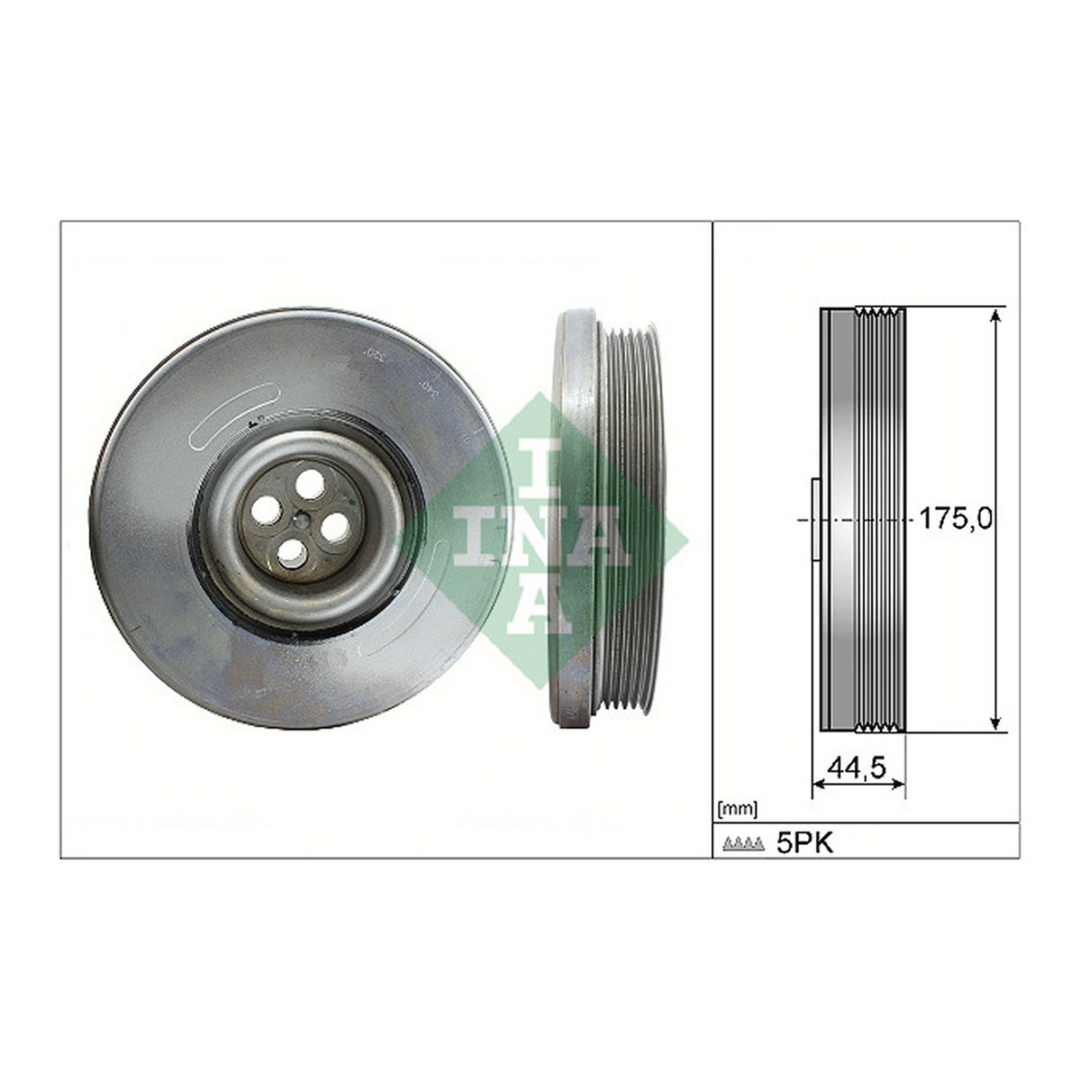 Шків колінвалу MB Sprinter (W907/W910) 2.2 CDI (OM651) 18- Schaeffler INA