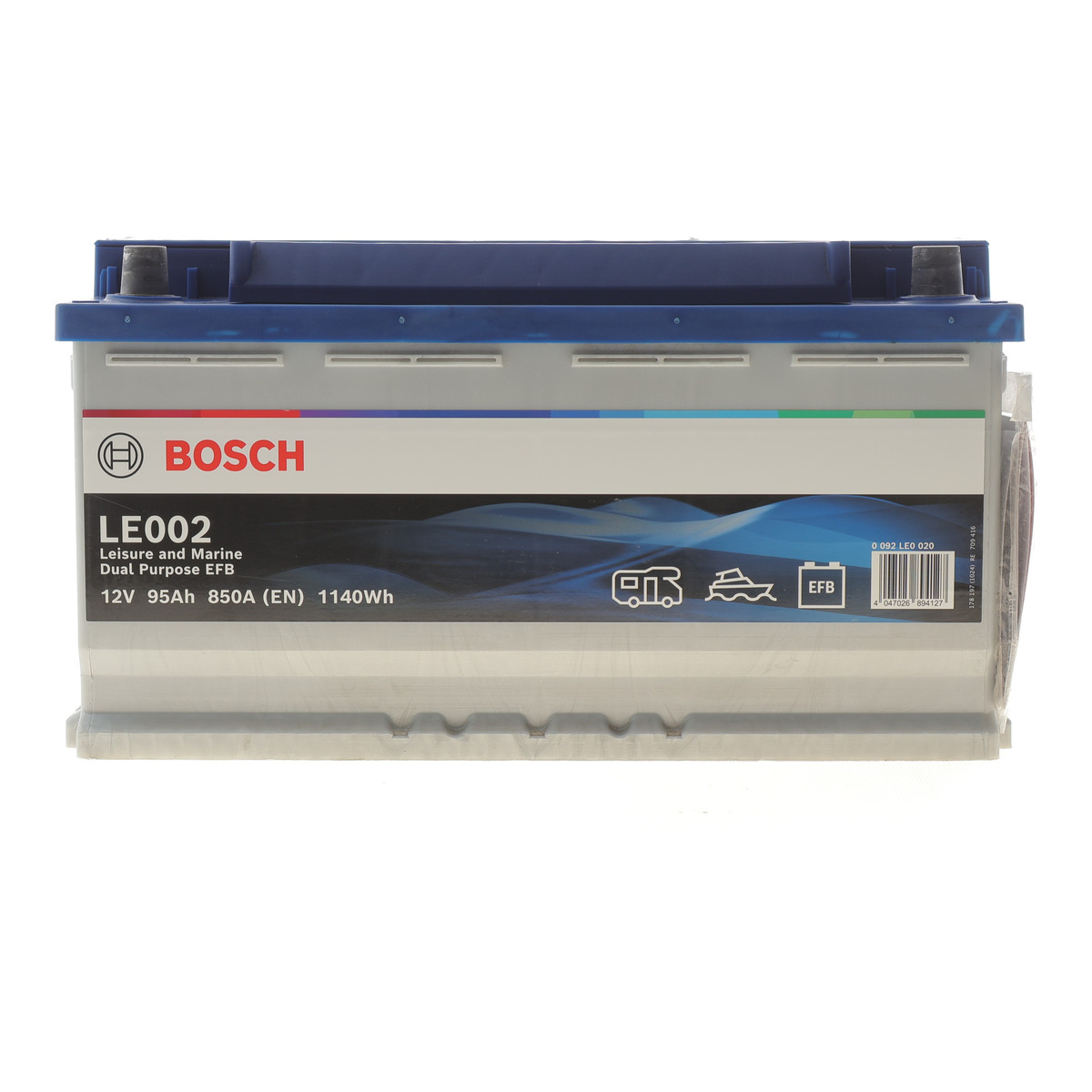 Акумуляторна батарея 95Ah/850A (353x175x190/+R/B13) (Dual Purpose EFB) Bosch