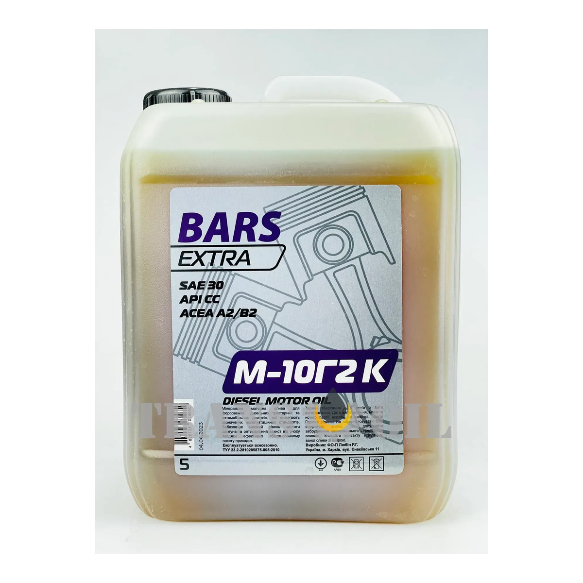 Олива моторна BARS ЕХТRА М-10Г2К 5л