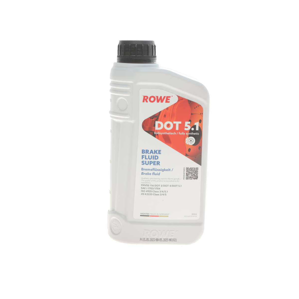 Рідина гальмівна HIGHTEC BRAKE FLUID SUPER DOT 5.1 (1L) ROWE