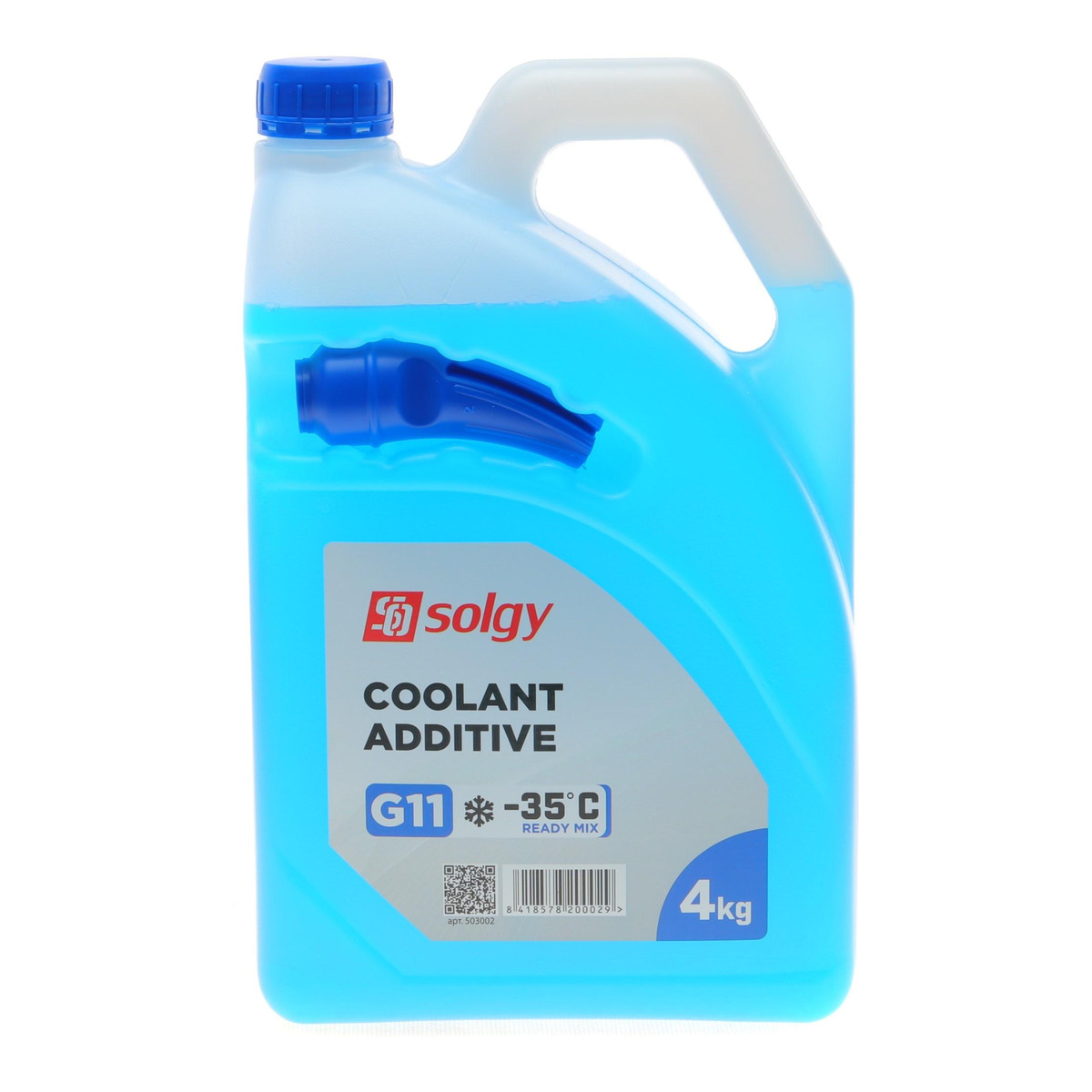 Антифриз (синій) G11 (4kg) (-35°C готовий до застосування) Solgy
