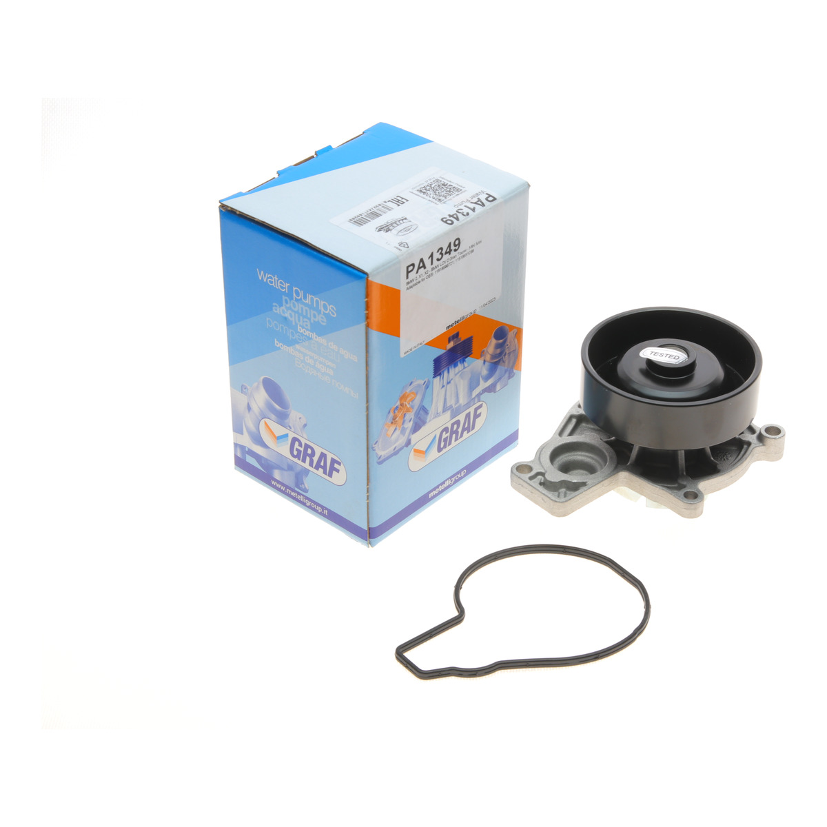 Помпа води BMW X1 (F48)/X2 (F39)/Mini Cooper/Clubman 2.0d B47 C20 14- (R/B) (7 лоп) GRAF