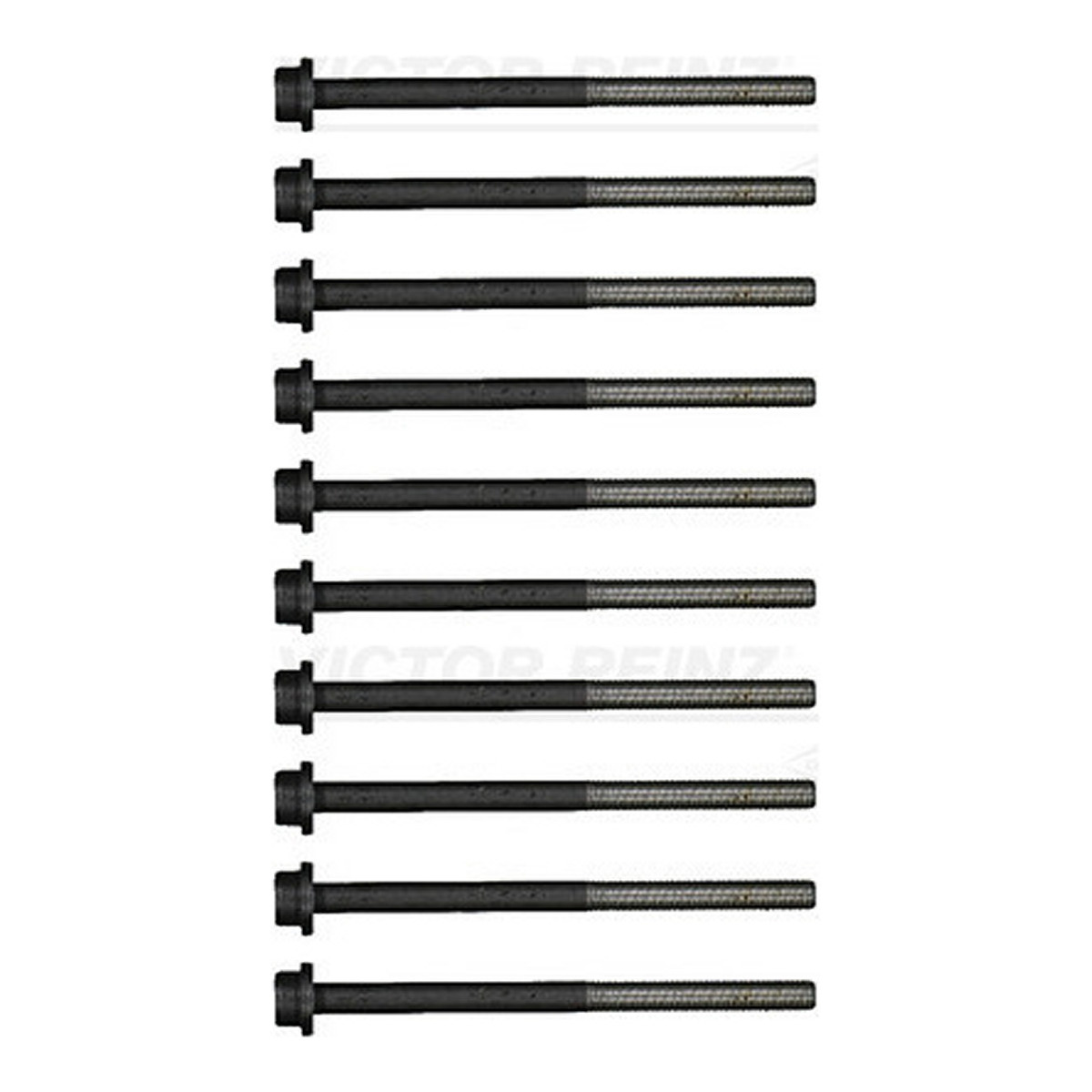 Комплект болтів з головкою системи TORX з чорного металу