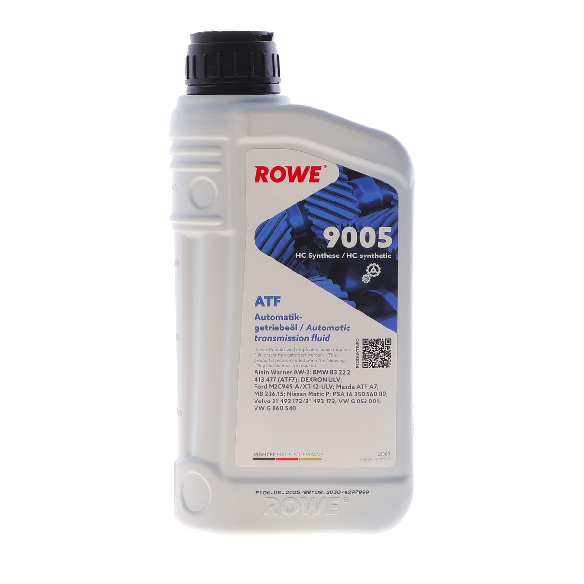 Олива HIGHTEC ATF 9005 (1L) (MB236.15) (синій) ROWE