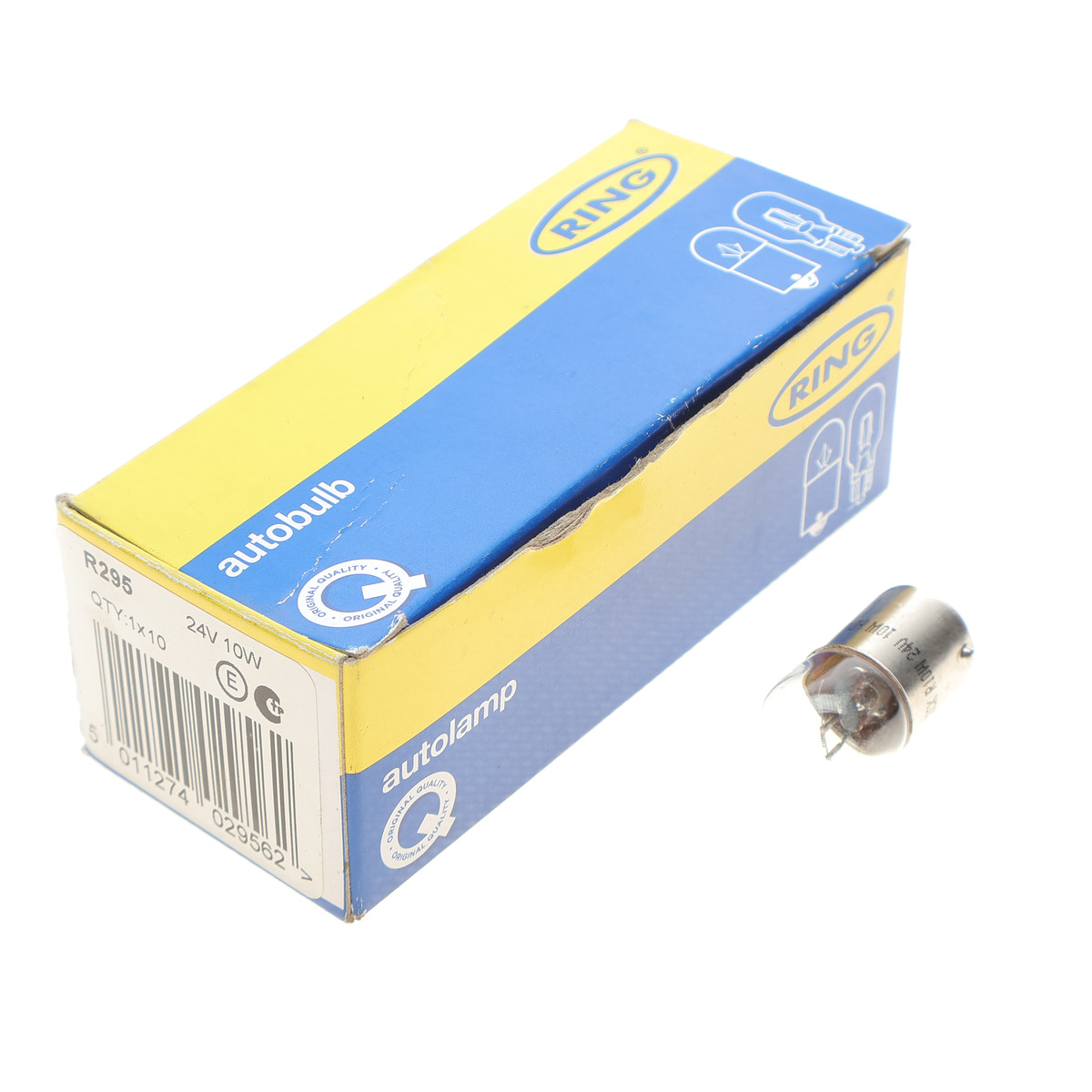 Автолампа R10W 24V 10W BA15s (SCC) Heavy Duty/Long Life ring