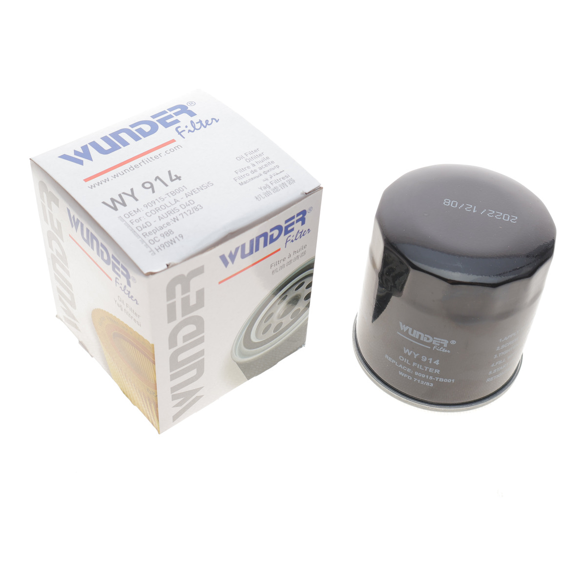 Фільтр масляний Toyota Land Cruiser 84- Wunder Filter