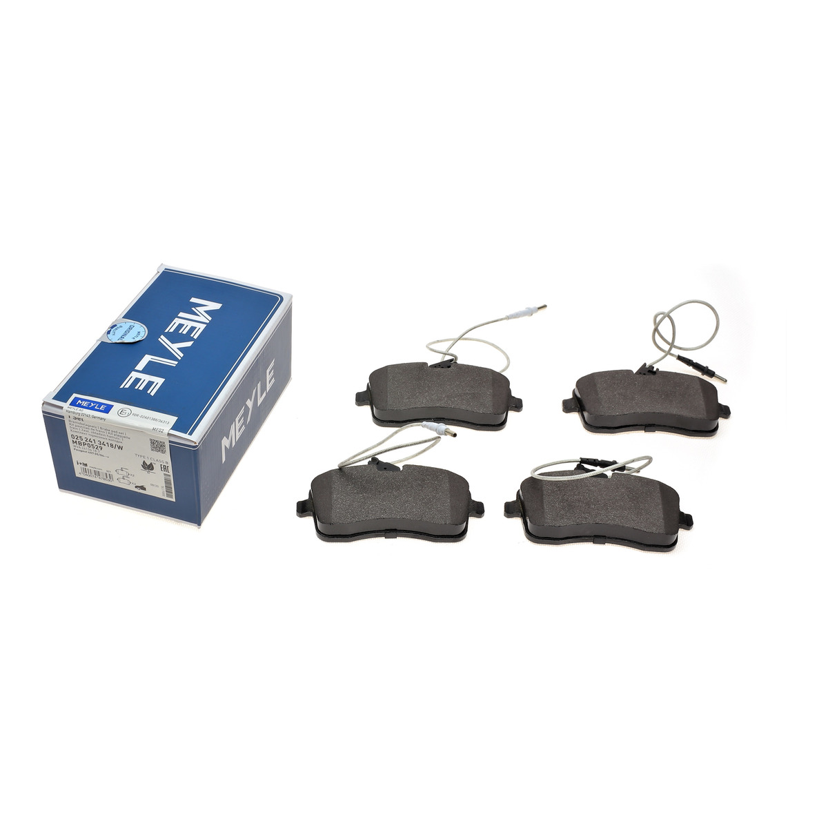 Колодки гальмівні (передні) Peugeot 407 1.6HDI/1.8/2.0/2.0HDI 04- (TRW) (з датчиком) Meyle