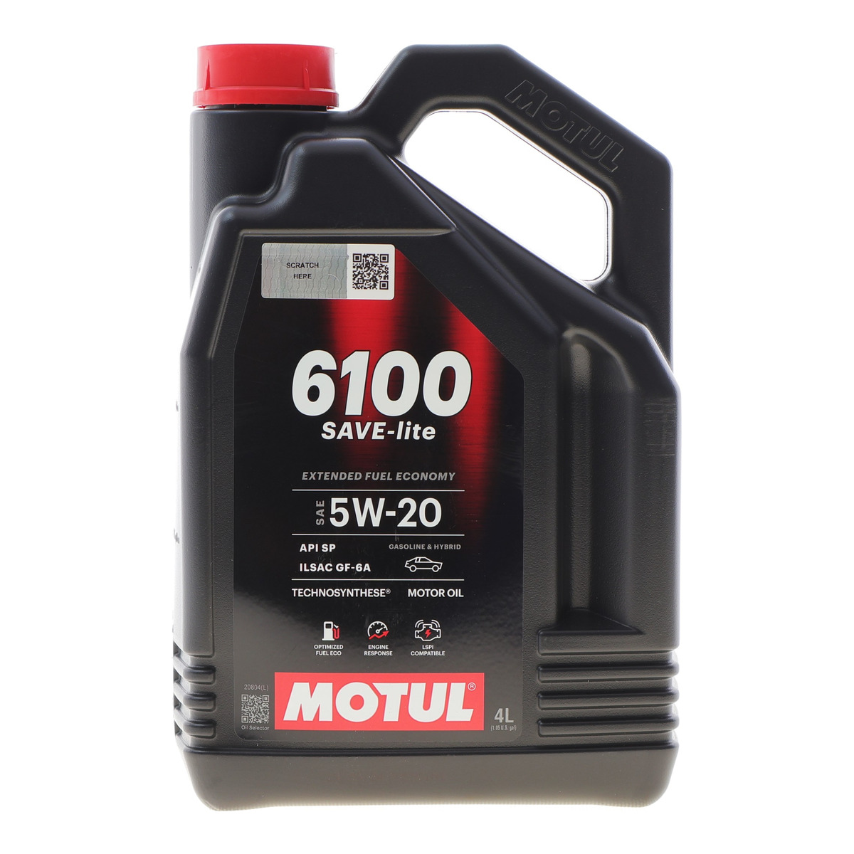 Олива 5W20 6100 Save-lite (4L) (API PERFORMANCE SP/ILSAC GF-6A) (113139) Motul