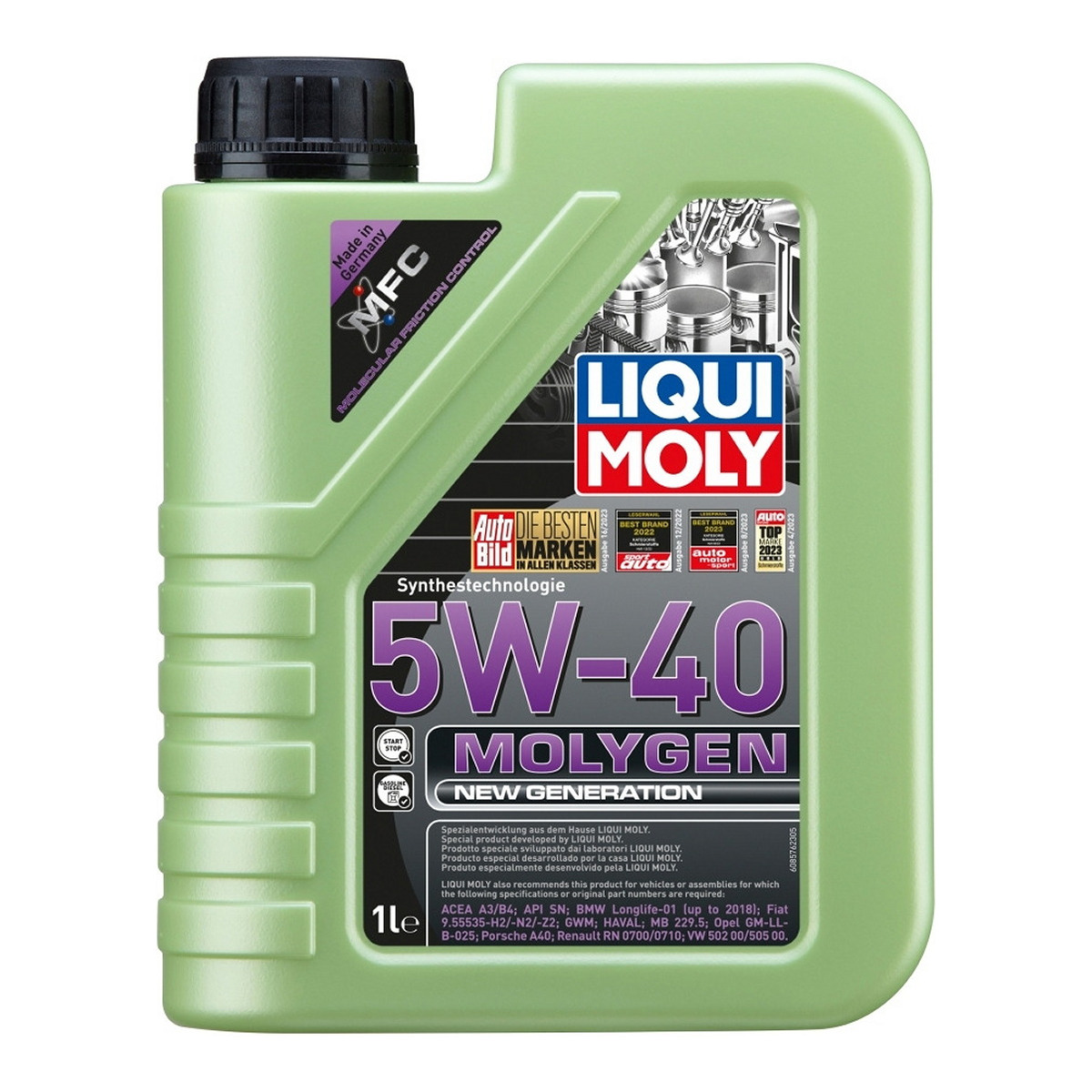 Олива моторна Molygen New Generation 5W-40 1л