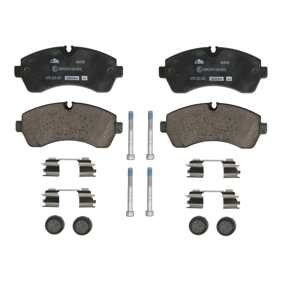 Колодки гальмівні (передні) MB Sprinter (W906/W907/W910) 210-519CDI/VW Crafter 30-35/30-50 06- (спарка) (BREMBO) ATE