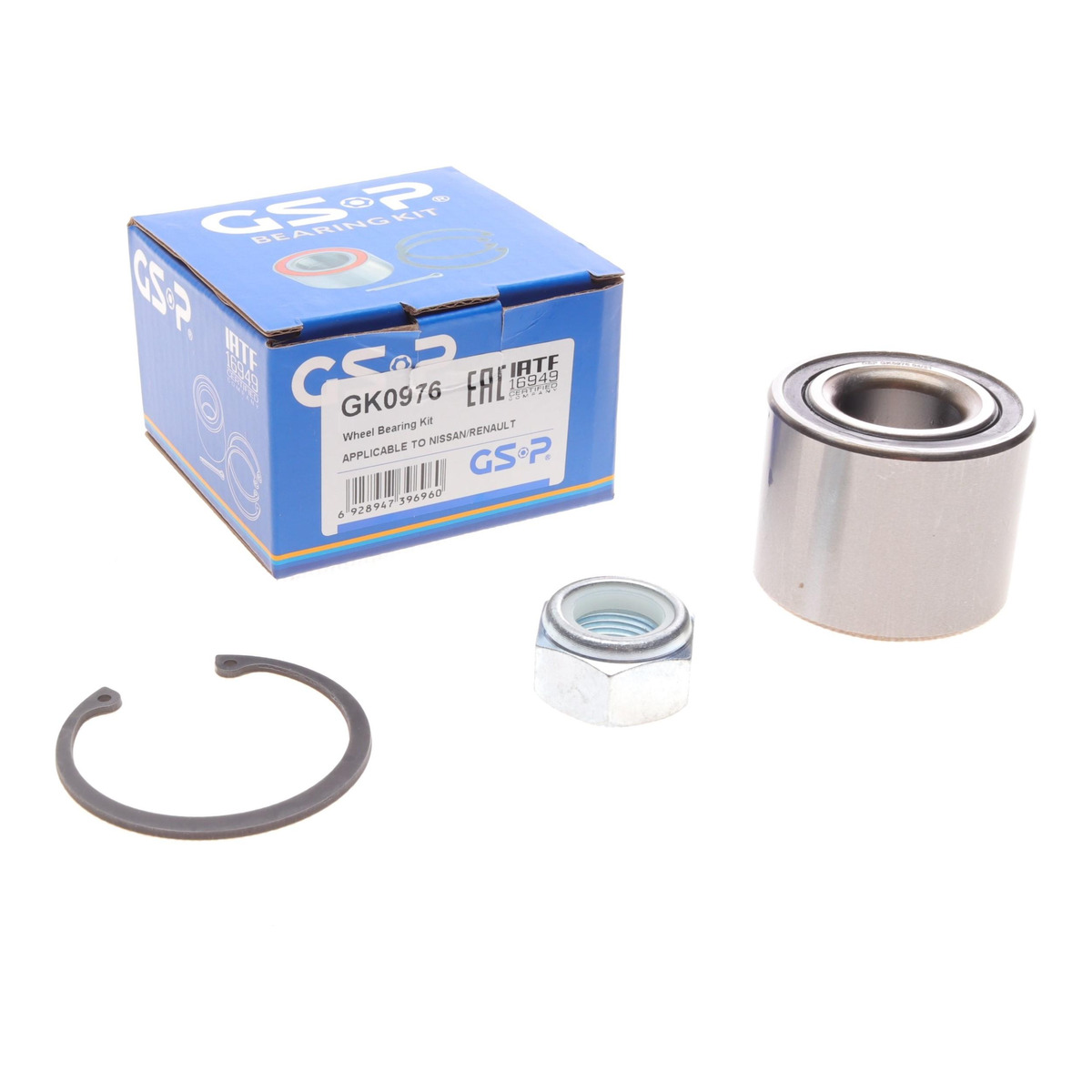 Підшипник маточини (задньої) Renault Kangoo 97-/Laguna 93-01/Nissan Kubistar 03- (25x55x43)(к-кт) GSP