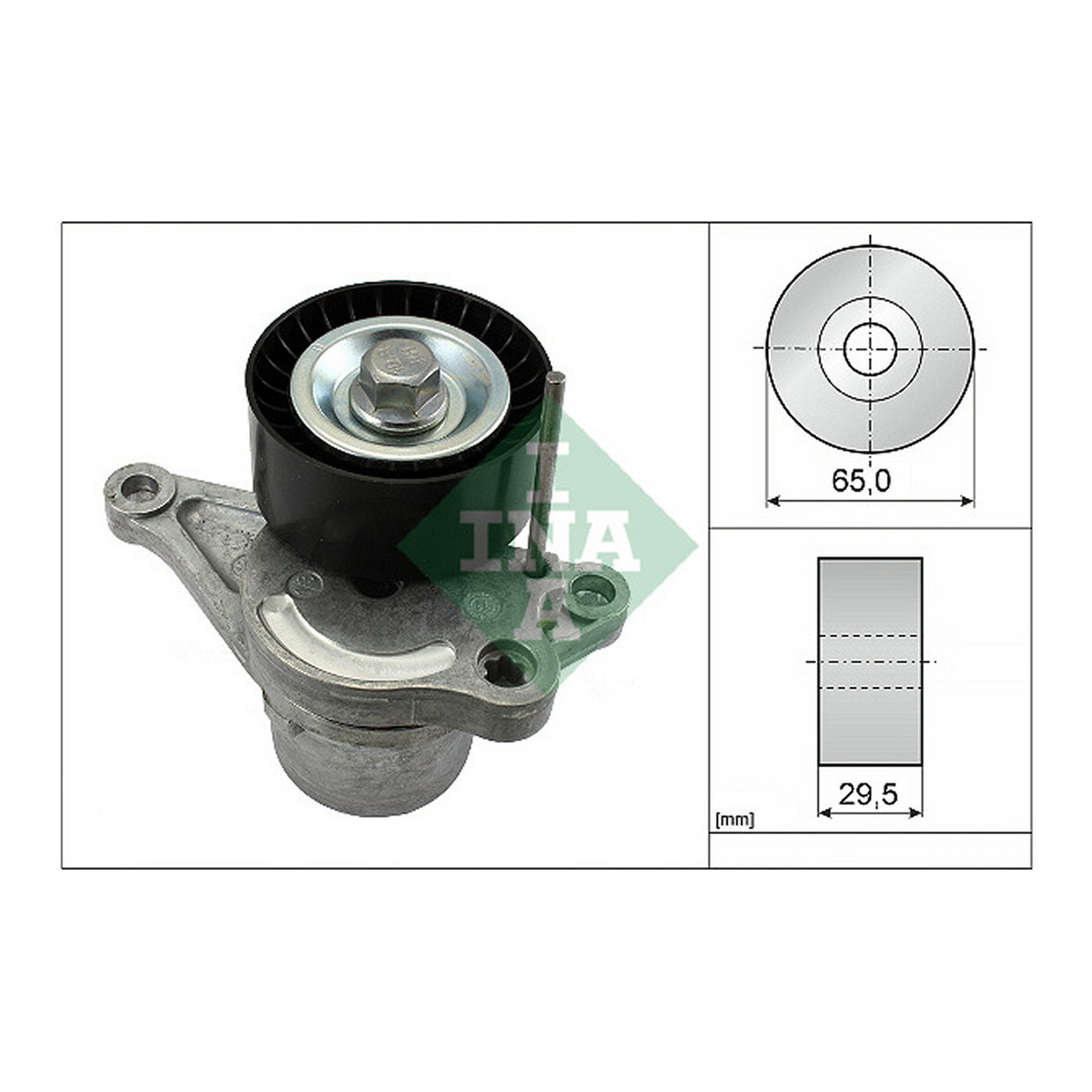 Натяжник ременя генератора Renault Trafic/Megane 2.0dCi/Master 2.3dCi 06-, (65x29.5) Schaeffler INA