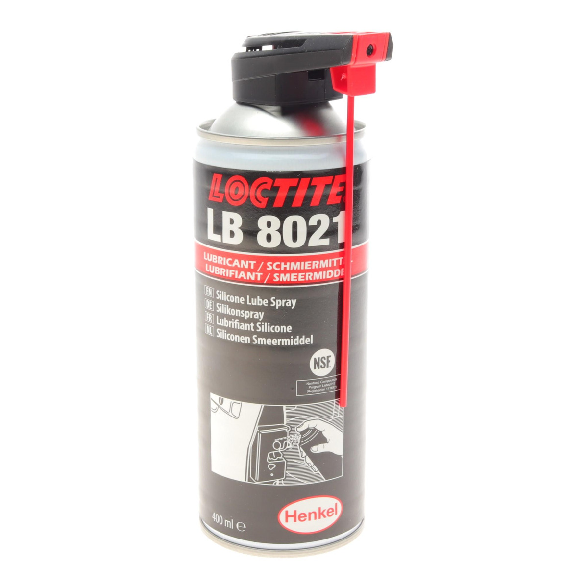 LOCTITE LB 8021, 400ML Змазка силіконова (спрей) Loctite