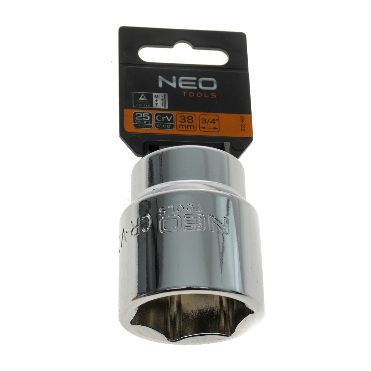 Головка торцева 3/4" 38 мм (хромована) NEO Tools