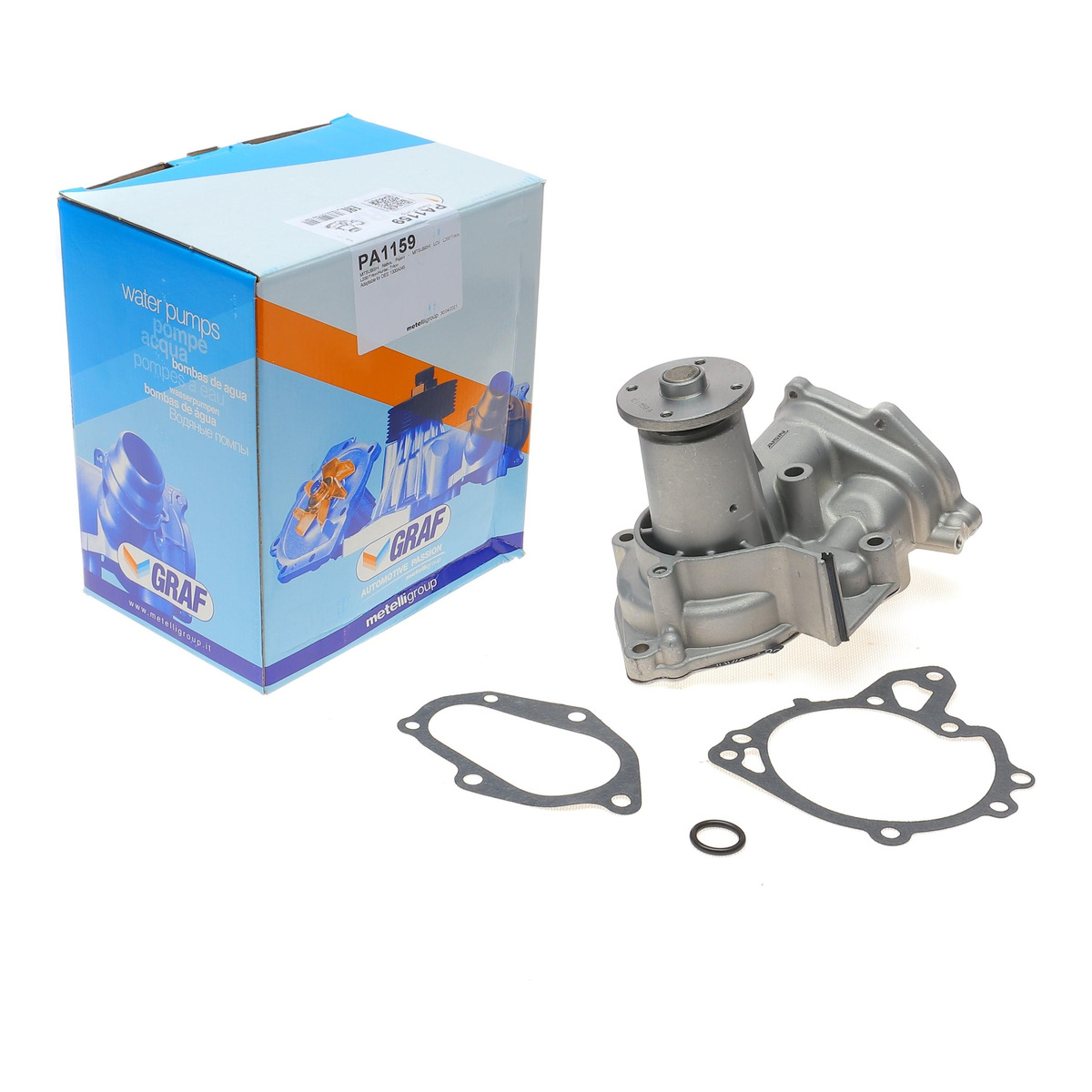 Помпа води Mitsubishi Pajero Sport II/L200 IV/V 2.5DI-D/4WD 06- (R/B) (8 лоп) GRAF