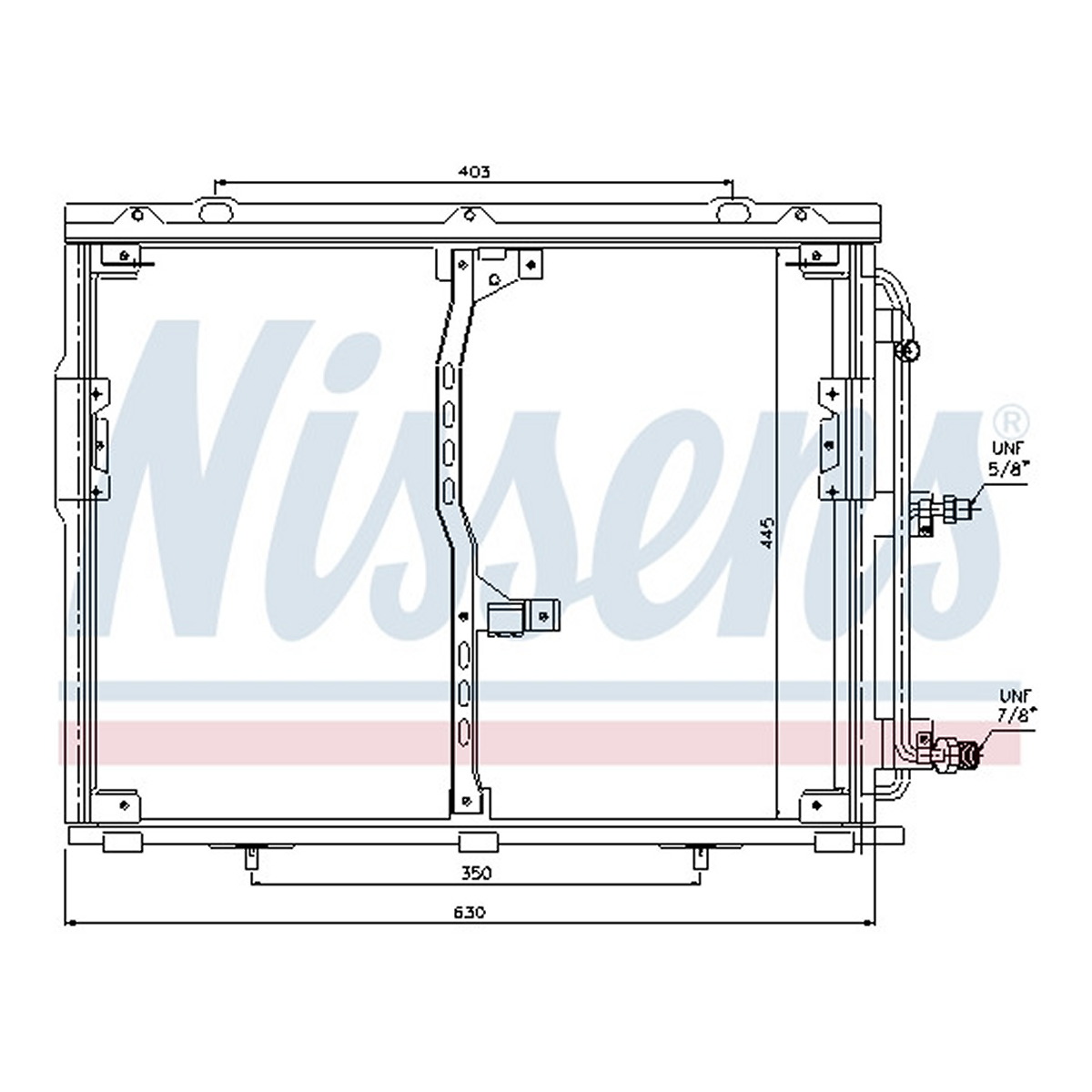 Конденсер кондиціонера MERCEDES-BENZ S-CLASS (W140) 300 SE, SEL/S320 (140.032, 140.033) NISSENS (94330) Nissens фото 12
