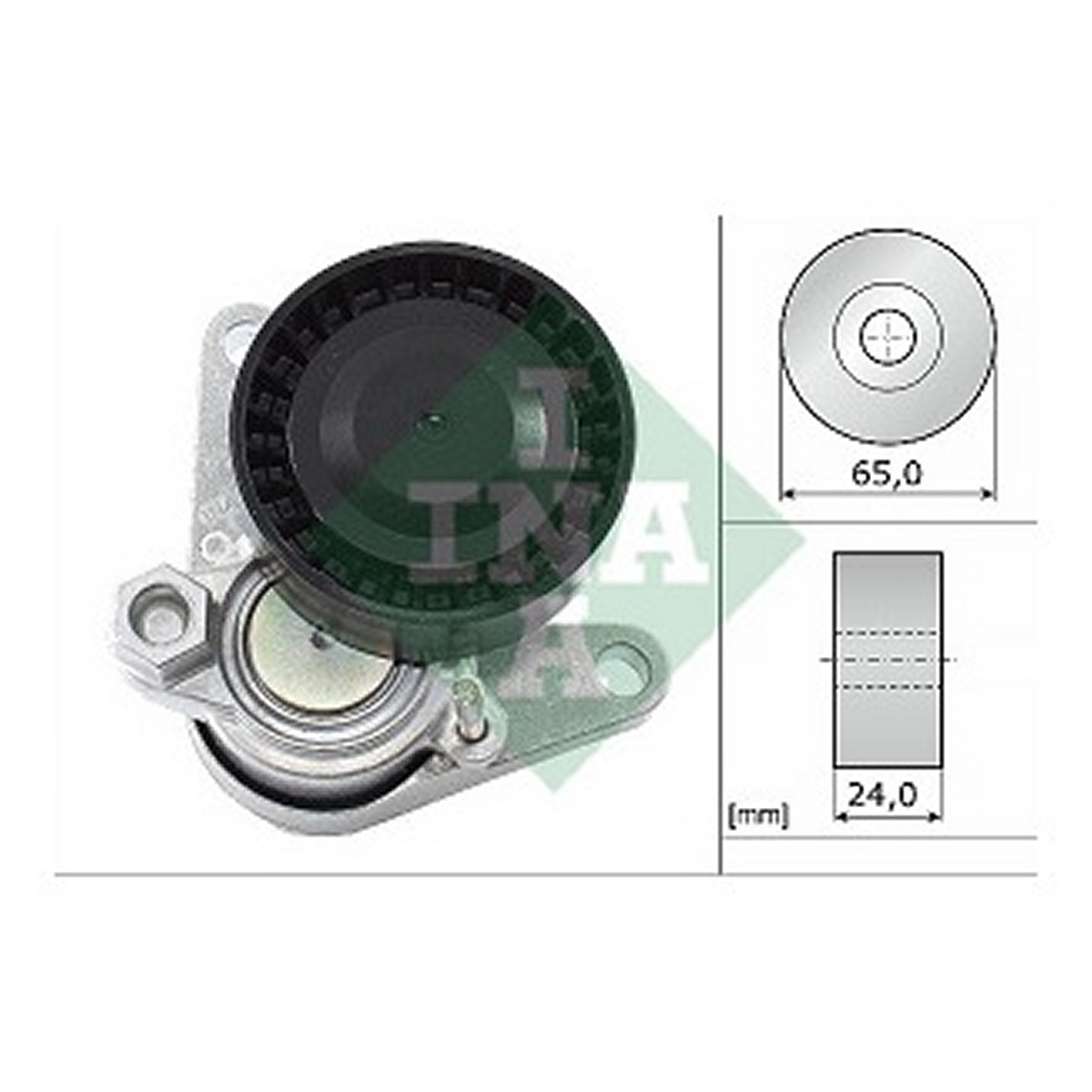 Натяжник ременя генератора Audi A4/A6/VW Caddy IV 2.0 TDI 15- Schaeffler INA фото 9