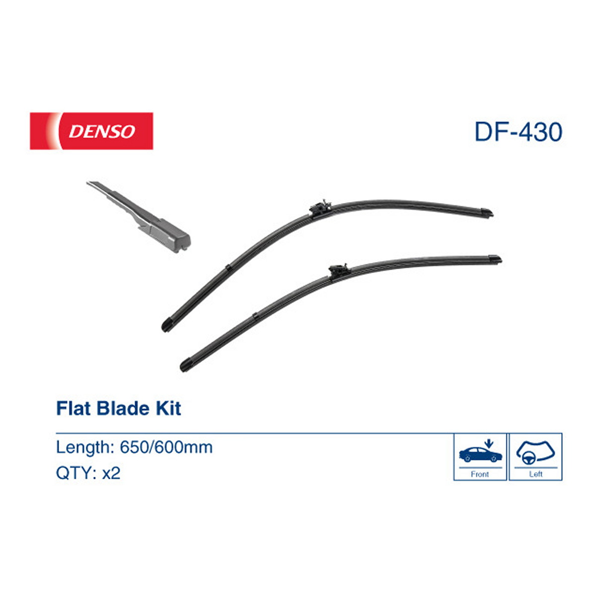 Щітка склоочисника К-Т БЕЗКАРКАСНИЙ / 650/600 MM / LHD / MERCEDES-BENZ SPRINTER 3,5- DENSO (DF-430) Denso фото 8
