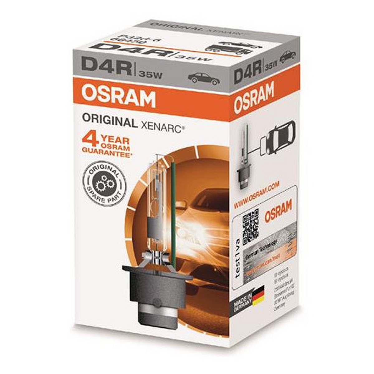 Автолампа ксенонова D4R 42V 35W 4000K P32D-6/XENARC ORIGINAL OSRAM (66450) osram фото 8