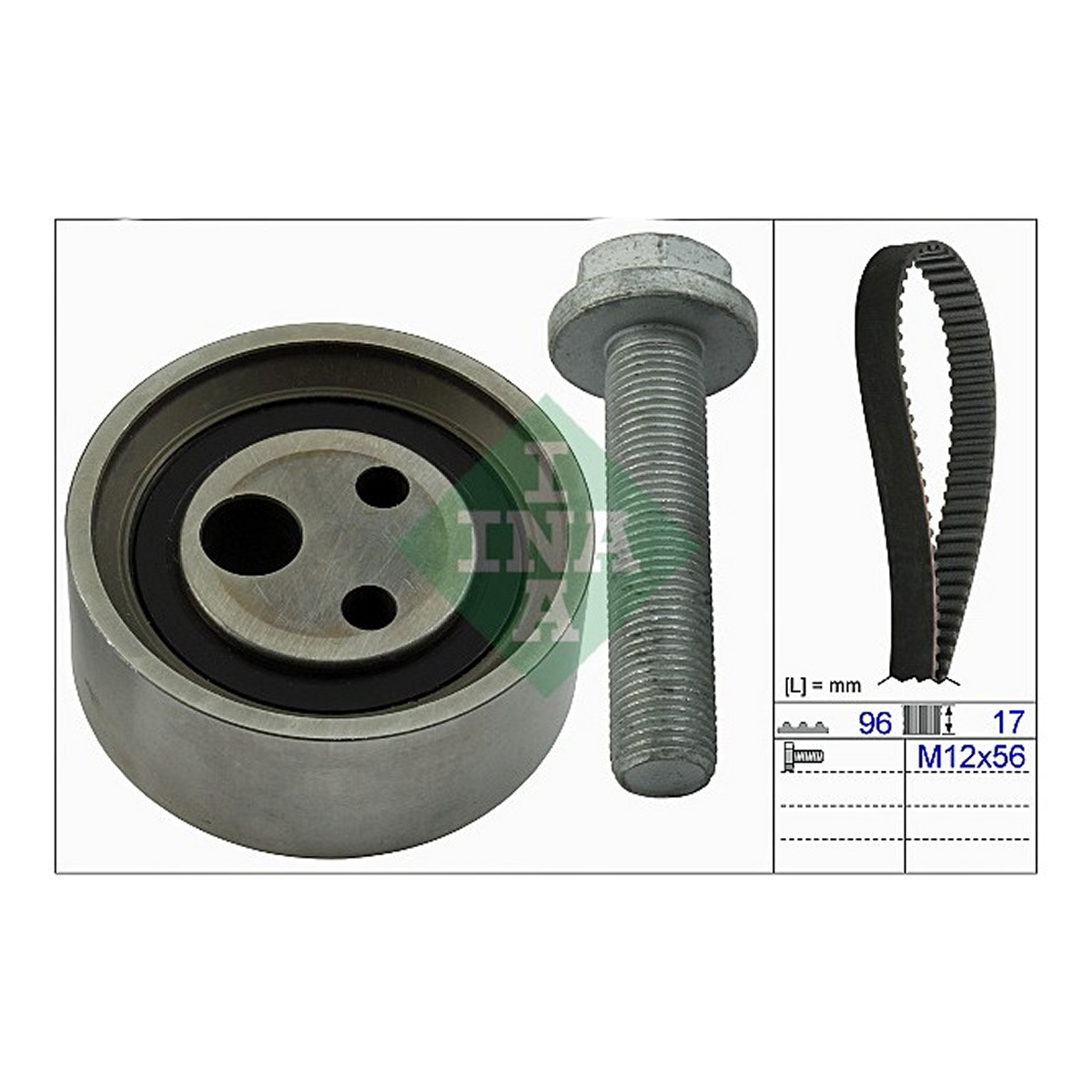 Комплект ГРМ Renault Kangoo 1.4/1.6i, 97-, 55/64kw, E7J/K7J/K7M Schaeffler INA фото 10