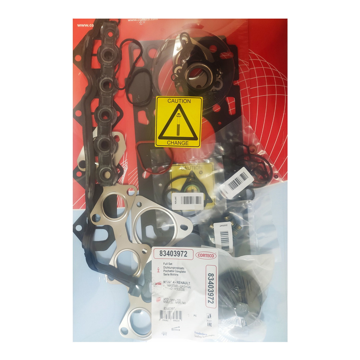 Комплект прокладок з різних матеріалів FULL SET REN 2.0DCI M1D/M9R 05- CORTECO (83403972) Corteco фото 3