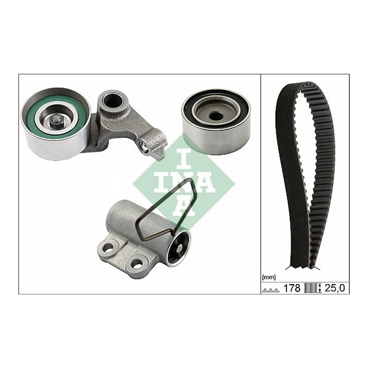 Комплект ГРМ Toyota Rav 4 II 2.0D 4WD, 01-05, 85kw (1CD-FTV) Schaeffler INA фото 11