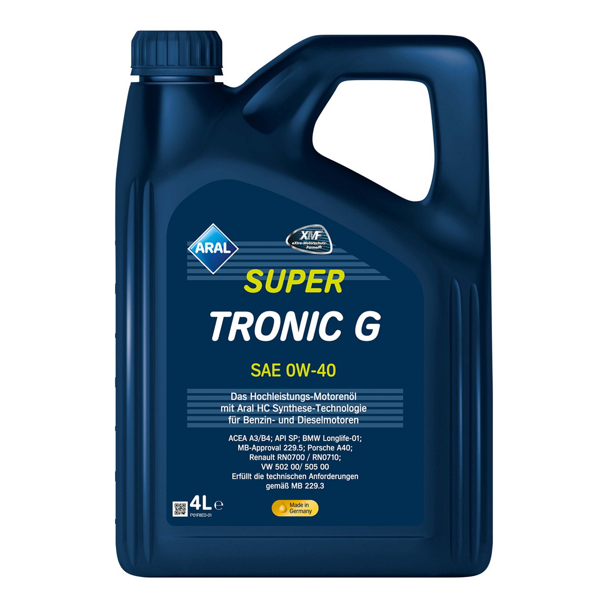 Олива моторна SuperTronic G 0W-40 4л SUPERTRONIC G 0W-40 4X4L ARAL (0W40 SU G 4L) Aral фото 3