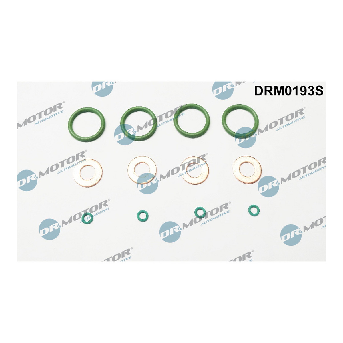 Комплект прокладок з різних матеріалів RENAULT WITH O-RING FOR INJECTOR - MASTER II 3,0 DCI 140KM DR MOTOR (DRM0193S) DR.motor фото 3