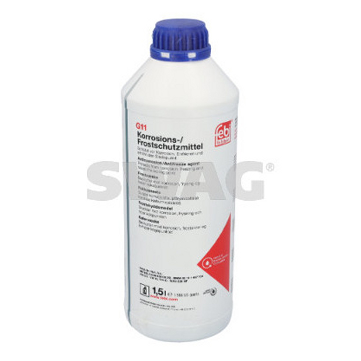 Концентрат охолоджувальний G11 01089/1.5L (SWAG) АНТИФРИЗ СИНІЙ G11 12X1.5L (99901089) Swag фото 3