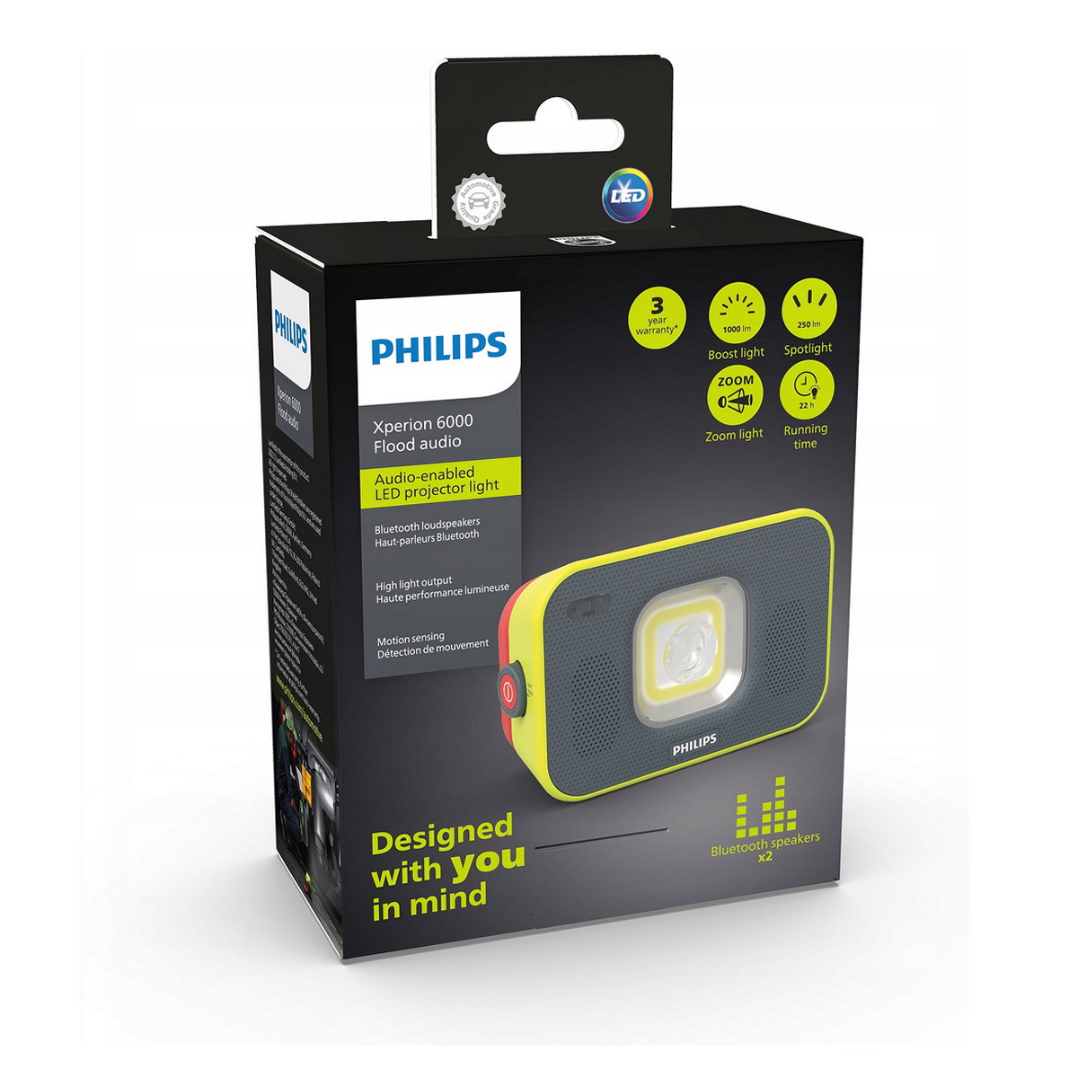 Ліхтар акумуляторний XPERION 6000 FLOOD AUDIO / 10W / 6000K / РЕЖИМИ 1000/100 LM / ДО PHILIPS (X60FLAUX1) Philips фото 3