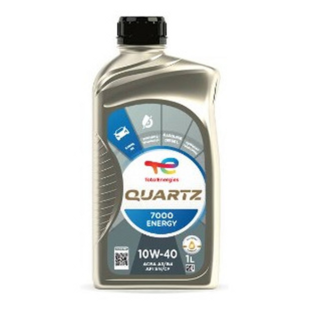 Олива моторна QUARTZ 7000 ENERGY 10W-40 1 л QUARTZ 7000 ENERGY 10W40 (SN) 12X1L TOTAL (10W40 Q 7000E 1L) Total фото 3