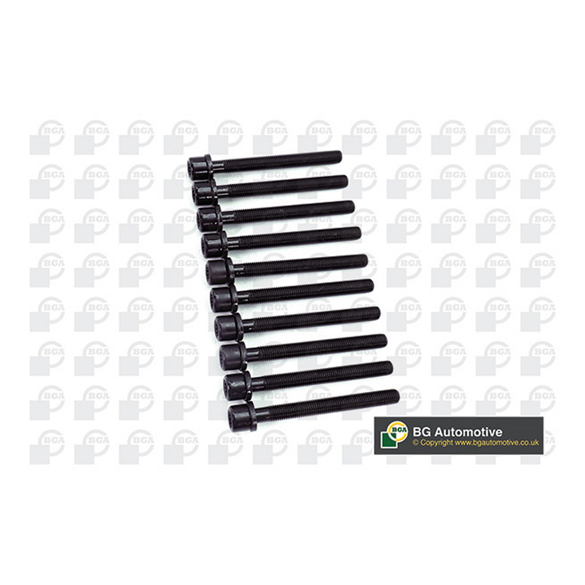 Комплект болтів з головкою системи TORX з чорного металу VOLKSWAGEN CADDY 1998-2001, GOLF 1995-1998, POLO 1998-2000, BGA (BK5312) BGA фото 3