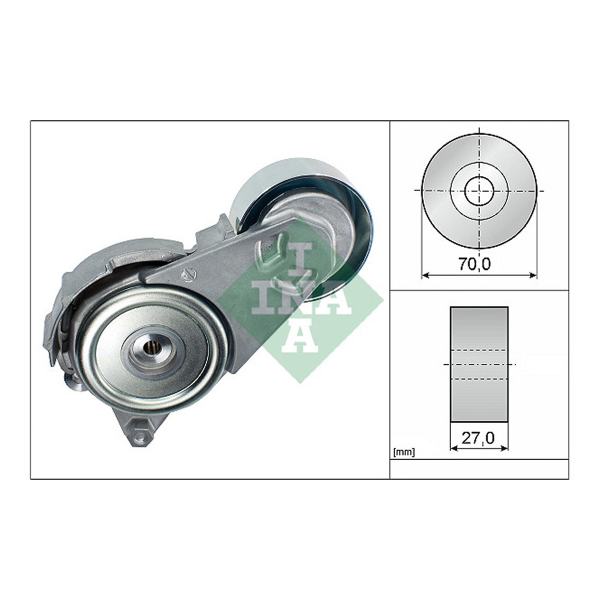 Натяжник ременя генератора Toyota Corolla/Yaris 01-12 Schaeffler INA фото 5
